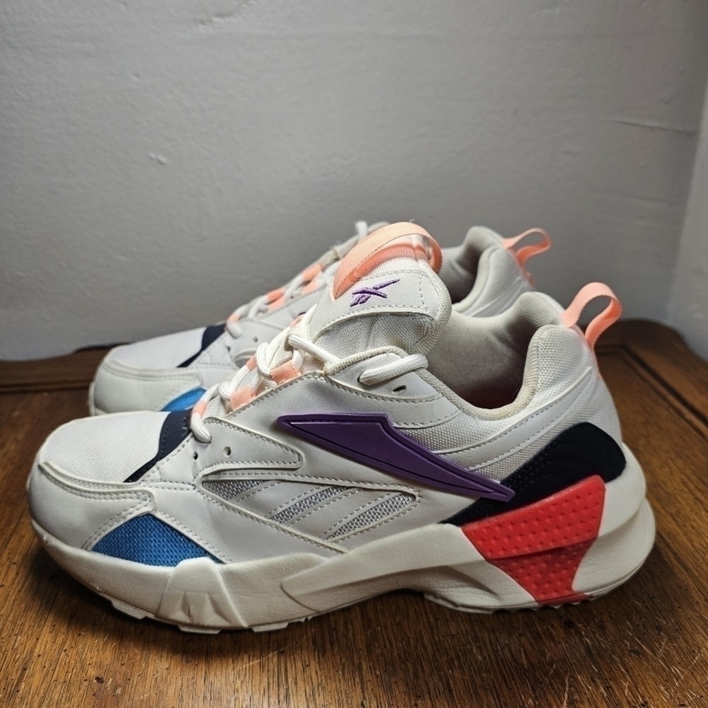 Reebok Aztrek Double Mix Pops Sneakers Women’s DV8171 Off White Size 9.5